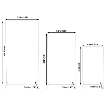 3Pcs Rectangular Balloon Arch