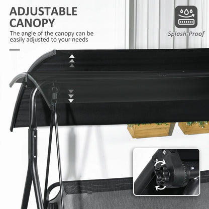 3-Person Porch Swing With Canopy