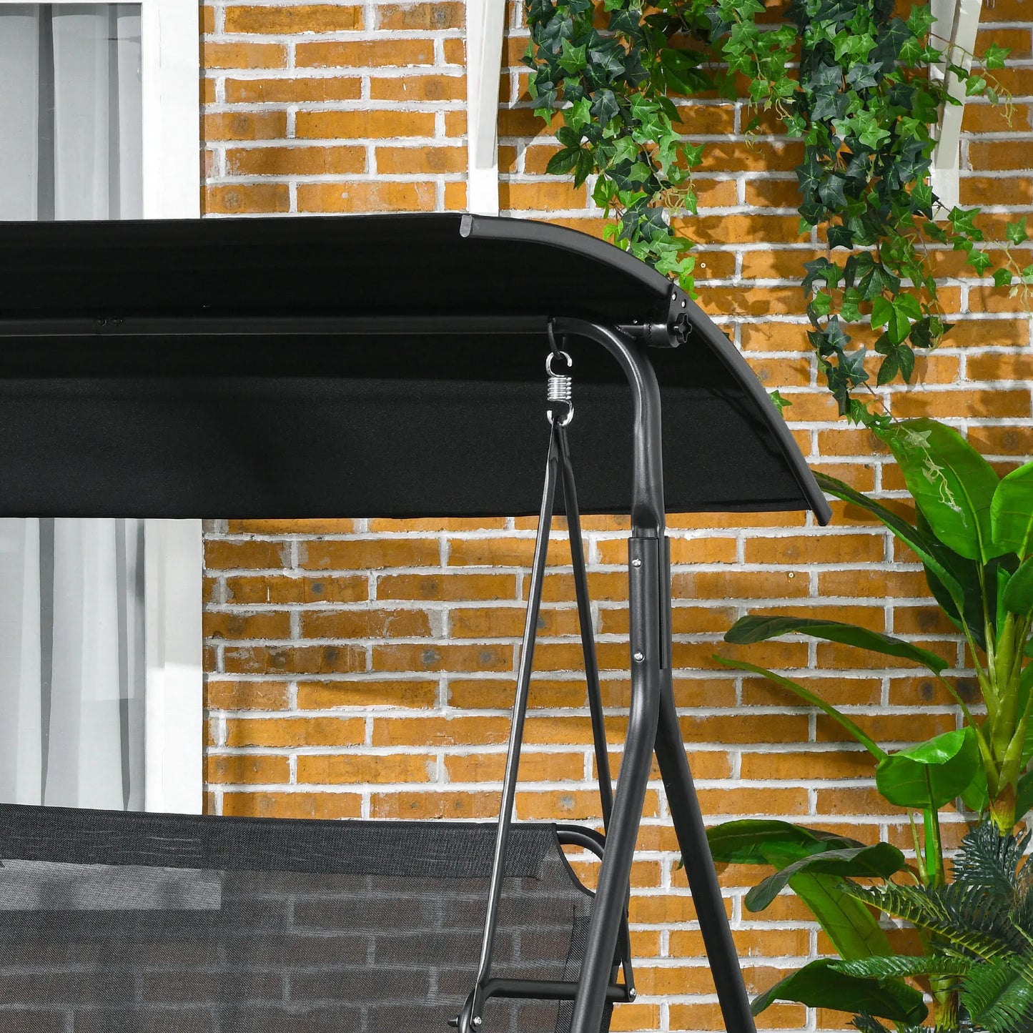 3-Person Porch Swing With Canopy