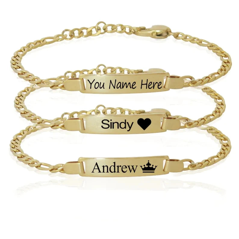Personalized Baby Bracelet 18K Gold
