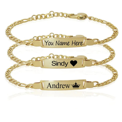 Personalized Baby Bracelet 18K Gold