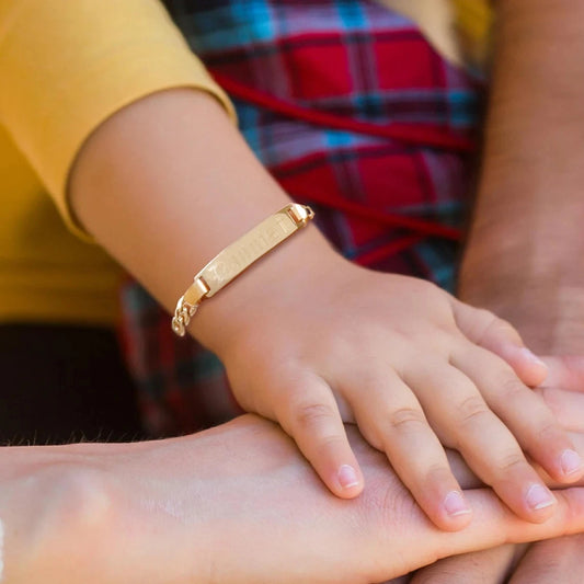 Personalized Baby Bracelet 18K Gold